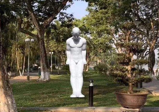 UBND TP Huế chọn ví trí đặt tác phẩm điêu khắc Greetingman tại Công viên 3 tháng 2 bên bờ sông Hương.
