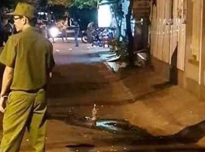 Hiện trường xảy ra vụ án mạng khiến anh Nhật tử vong.