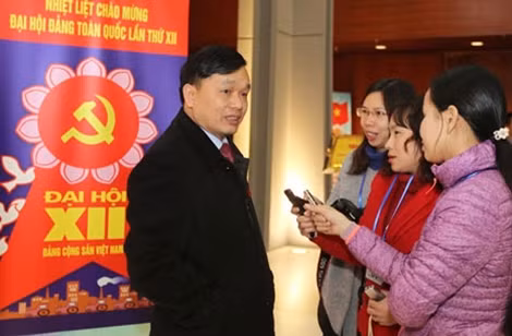 Đại biểu Triệu Đình Lê, Phó Bí thư thường trực tỉnh ủy Cao Bằng.