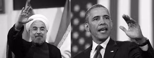 Tổng thống Rouhani và Tổng thống Obama.
