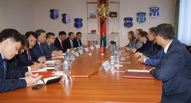 Hội đàm giữa Bộ Công an Việt Nam và Ủy ban Giám định pháp y Belarus.