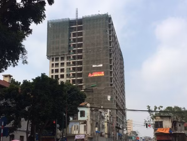 Dự án nhà cao tầng 8B Lê Trực vi phạm gây bức xúc trong dư luận thời gian qua.