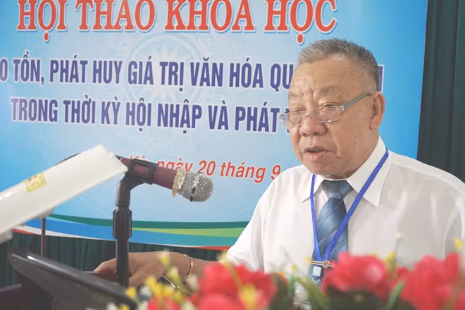 PGS.TS. Trương Quốc Bình - Ủy viên Hội đồng Di sản Quốc gia.