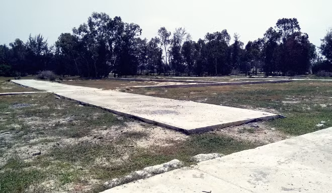 Hiện trạng khu đất của ông Vỹ đã được phân lô bán nền.