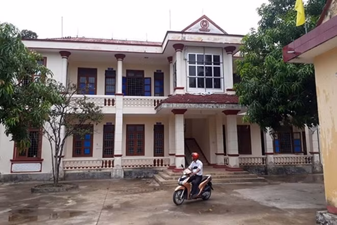 UBND xã Nam Hóa, huyện Tuyên Hóa, Quảng Bình, nơi bị kẻ gian đột nhập lấy đi nhiều tài sản.