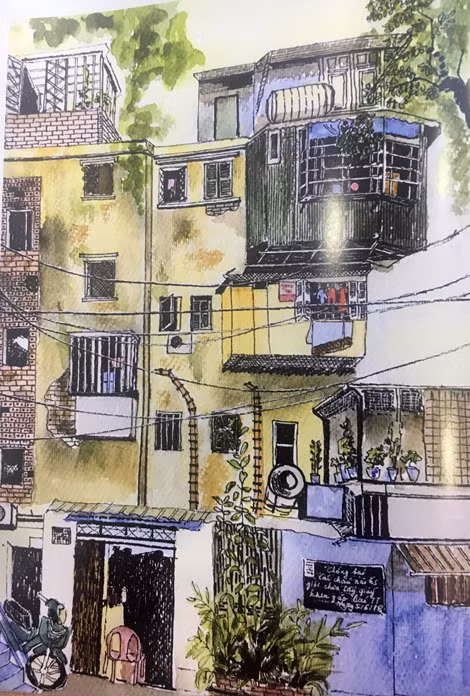 Một số tác phẩm trong được in trong cuốn sách “Tập thể cũ Hà Nội: Ký họa và hồi ức”.