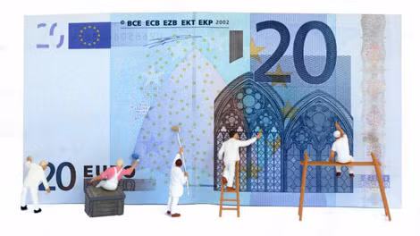 Đồng 20 euro dễ bị làm giả nhất. Ảnh: cbanque.com. Đồng 20 euro dễ bị làm giả nhất. Ảnh: cbanque.com.