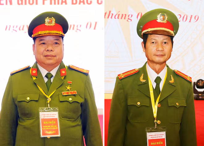 Đại tá Triệu Quang Điện và Trung tá Phùng Văn Hiền.