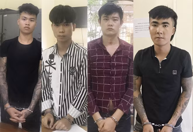 Các đối tượng bị bắt giữ.