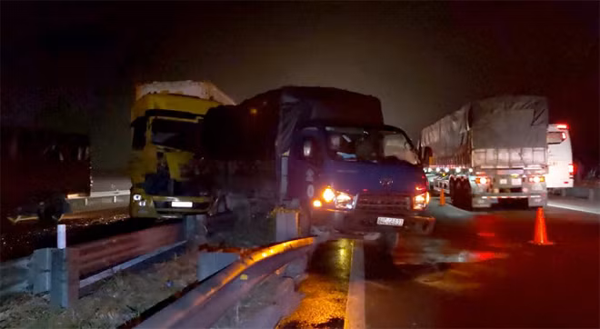 Hiện trường vụ tai nạn.