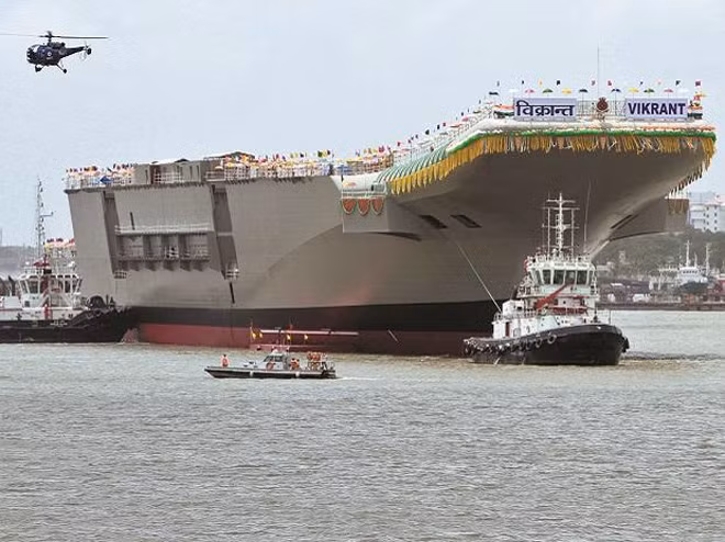 Tàu sân bay tự chế đầu tiên của Ấn Độ INS Vikrant sẽ được hoàn thành vào năm 2021