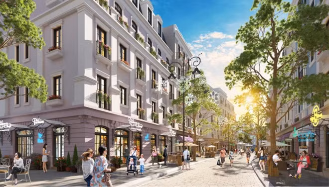 Phối cảnh Boutique Shophouse Melodia năng động trung tâm Bãi Kem.