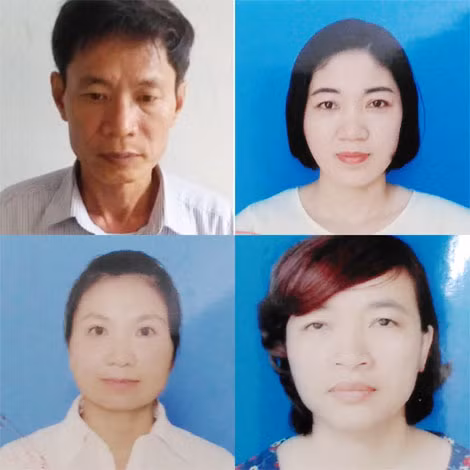 Các đối tượng trong vụ án.