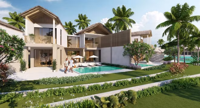 Villa đẳng cấp kề bên biển Bãi Kem đầy lãng mạn (Ảnh phối cảnh).
