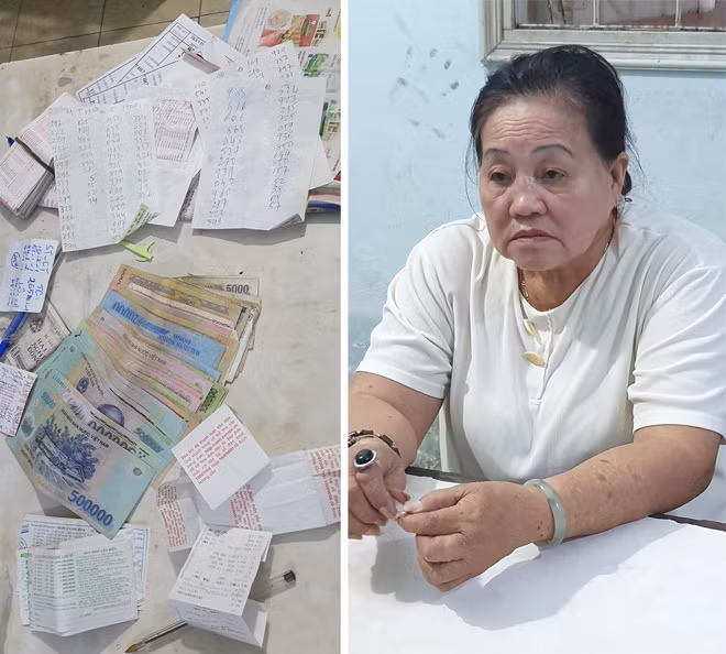 Bà Châu khai nhận, bà đã bán số đề từ hơn 1 năm nay và tự đứng ra làm thầu.