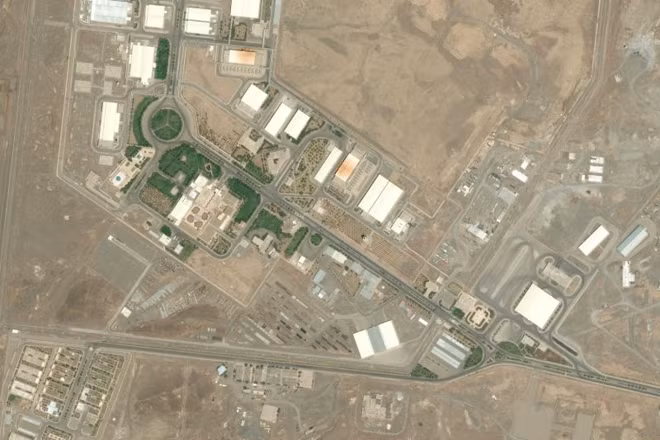 Toàn cảnh nhà máy hạt nhân Natanz nhìn từ trên không. Ảnh: DigitalGlobe via Getty Images.