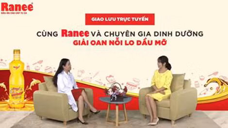 Tiến sĩ, BS. Phan Bích Nga - Giám đốc Trung tâm Khám và Tư vấn Dinh dưỡng trẻ em, Viện Dinh Dưỡng Quốc Gia trong buổi Giao lưu trực tuyến "Giải oan nỗi lo dầu mỡ".