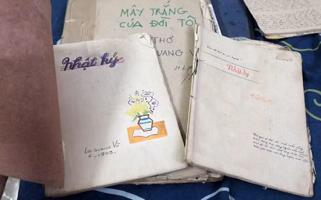 Bản thảo viết tay của nhà thơ Lưu Quang Vũ.