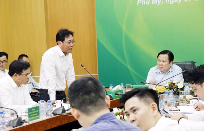 Tổng Giám đốc PVN Nguyễn Vũ Trường Sơn phát biểu tại buổi làm việc.