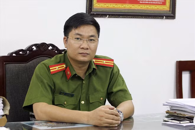 Thiếu tá Lê Minh Hải (Đội trưởng Đội điều tra trọng án, Phòng CSHS - Công an TP Hà Nội).