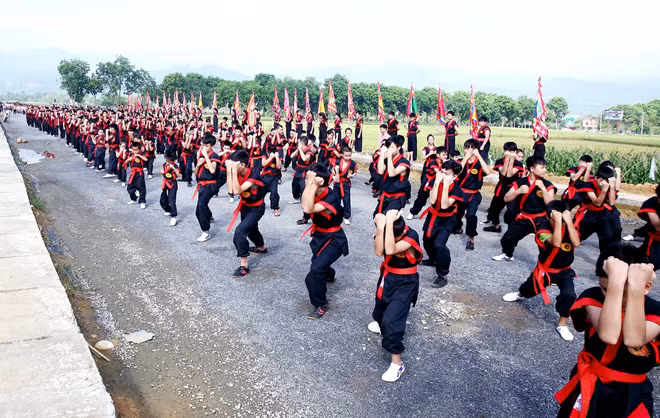 Hoạt động của phong trào võ thuật Nhất Nam tại tỉnh Yên Bái.