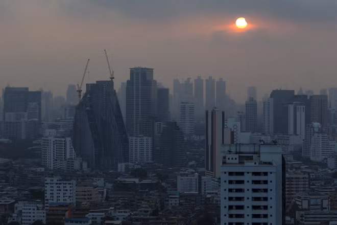 Nhật thực tại Bangkok, Thái Lan.