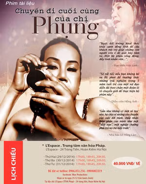 Poster phim “Chuyến đi cuối cùng của chị Phụng”. Poster phim “Chuyến đi cuối cùng của chị Phụng”.