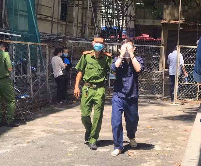 Bị cáo Nguyễn Trọng Thanh sau phiên xử
