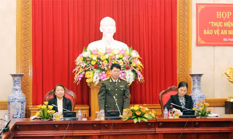 Thứ trưởng Bùi Văn Nam phát biểu tại cuộc họp.