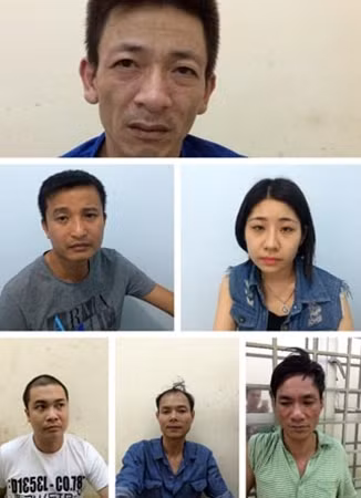 Một số đối tượng liên quan đến vụ án.