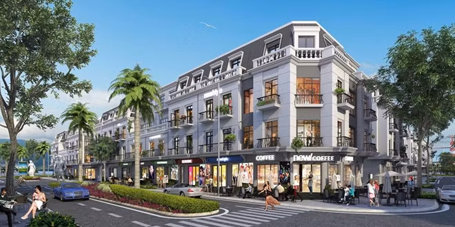 Phối cảnh shophouse dự án Vinhomes Dragon Bay