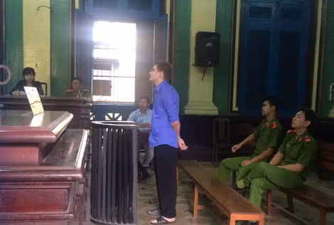 Bị cáo tại phiên xử.