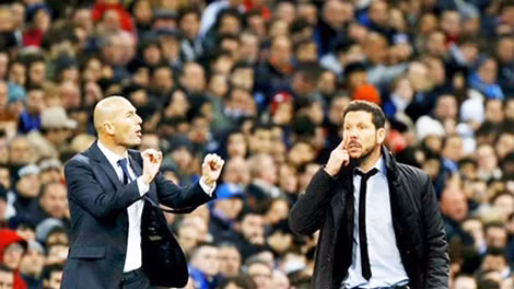 Zidane - Simeone sẽ lại có một cuộc đối đầu gay cấn.