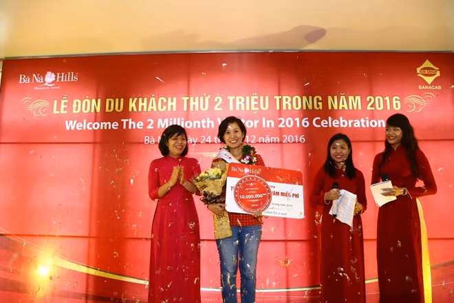 Vị khách thứ 2 triệu của Bà Nà Hills