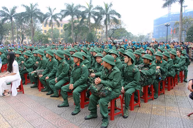 Năm nay, tỉnh Thừa Thiên- Huế có hơn 1.300 thanh niên nhập ngũ.
