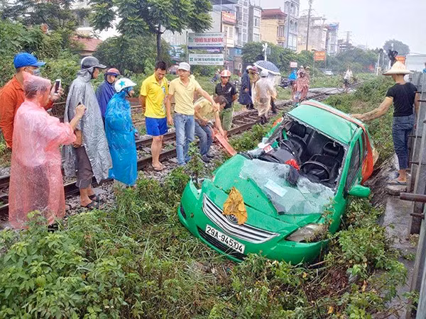Hiện trường vụ tai nạn.