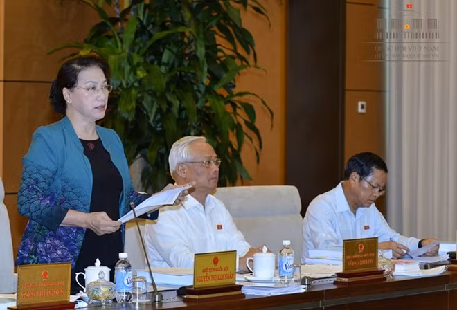 Chủ tịch Quốc hội Nguyễn Thị Kim Ngân phát biểu khai mạc phiên họp