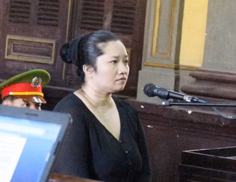 Bị cáo Hường tại phiên xử.