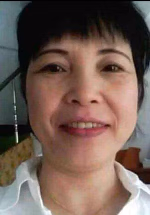 Chị Tiệp trước khi bị nạn