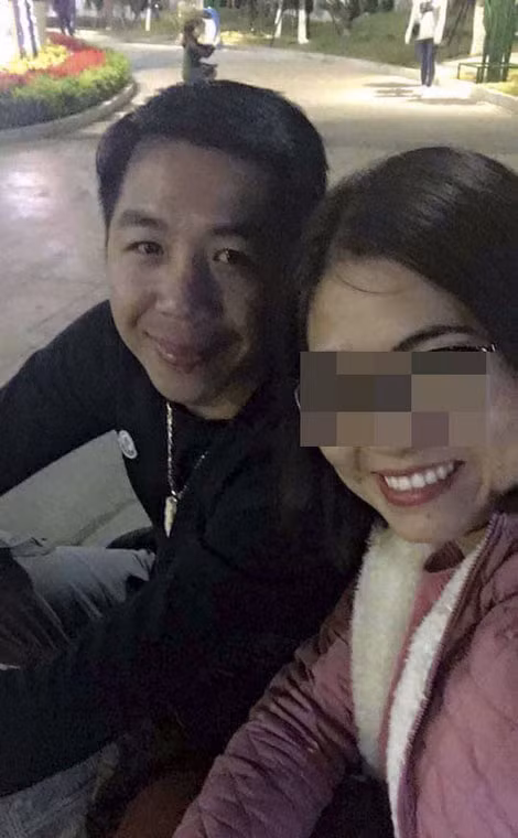 Chị Huyền và Thông trước khi xảy ra vụ việc đau lòng.