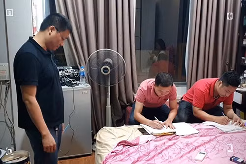 Công an khám xét nơi Kiên lẩn trốn Công an khám xét nơi Kiên lẩn trốn