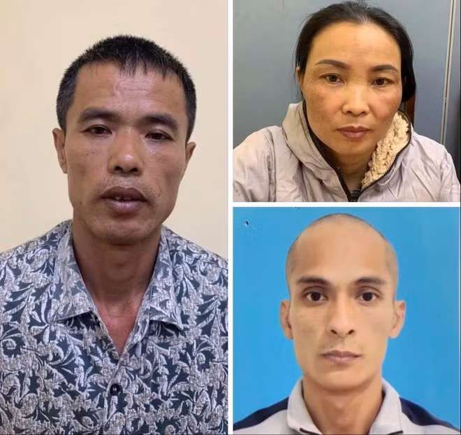 Ba đối tượng trong vụ án