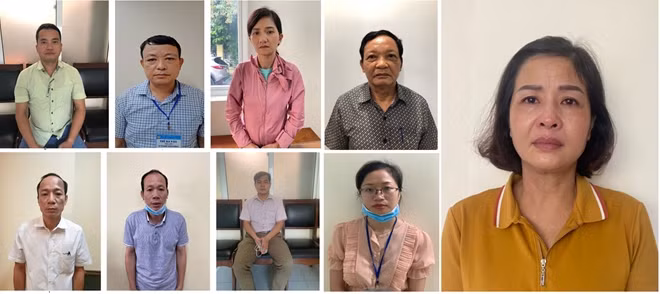 Các đối tượng trong vụ án.