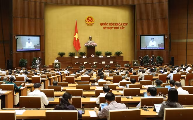 Quang cảnh kỳ họp thứ 7, Quốc hội khoá XIV, ngày 3-6. Ảnh: TTXVN