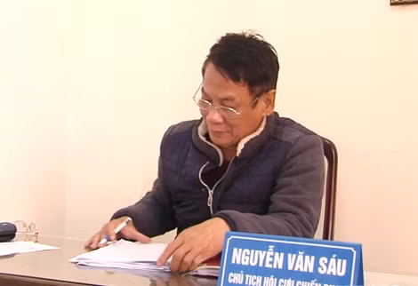 Ông Nguyễn Văn Sáu - Chủ tịch Hội Cựu chiến binh xã Hưng Lộc (TP Vinh).