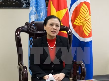 Đại sứ, Trưởng Phái đoàn thường trực Việt Nam tại LHQ Nguyễn Phương Nga. Ảnh: TTXVN.