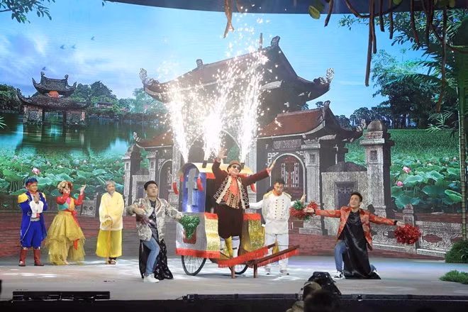 Cảnh trong chương trình “Gặp nhau cuối năm” năm 2020