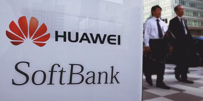 SoftBank dừng hợp tác 5G với Huawei.
