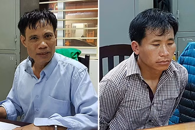 Đối tượng Sùng A Long và Vũ Đình Thuân.