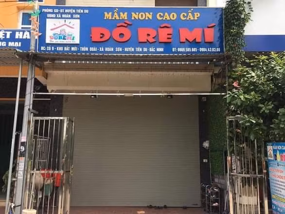 Nhóm lớp mầm non cao cấp Đồ rê mí bị tạm đóng cửa